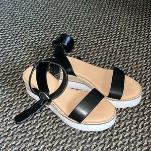 Bar III Black Sandals
